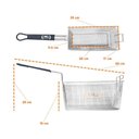 Ver imagem 3 de Cesto Multiuso Retangular Galvanizado Cromado Grande Fritador Fao 2/3c Fog 2/3c - Metalcubas