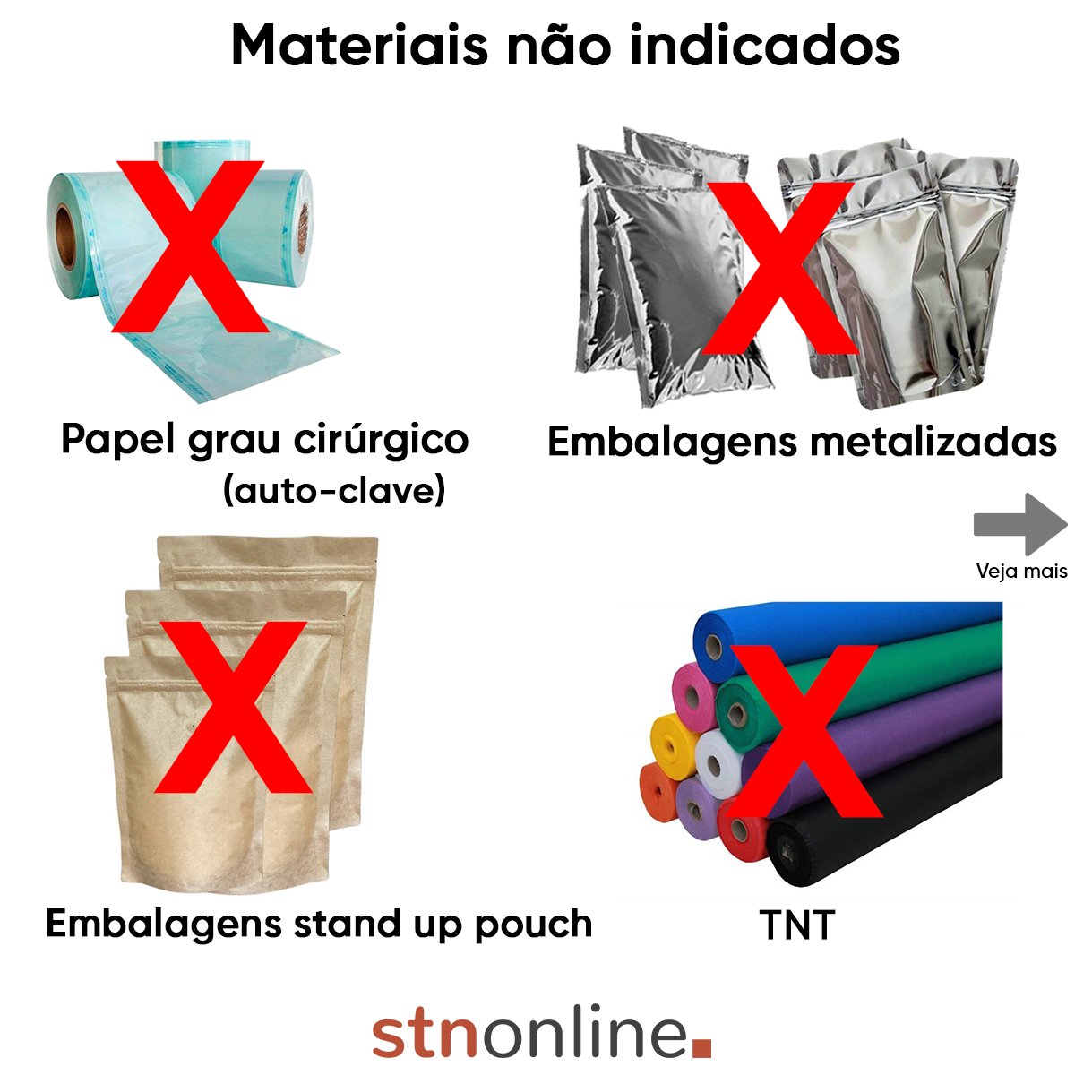 Seladora Manual de Embalagens Plasticas 30cm Bivolt STN Online - 5