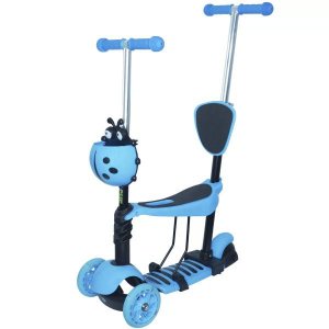 Patinete Infantil 3 Rodas 3x1 Scooter Cadeirinha Assento Empurrador Triciclo Importway Bw-048az