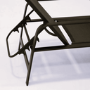 Ver imagem 2 de Mini Chaise Espreguiçadeira de Piscina em Tela Sling e Alumínio Encosto 5 Posições