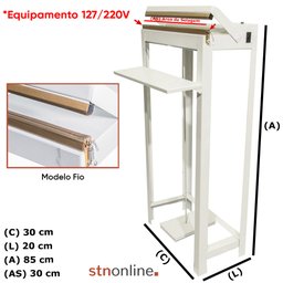 Seladora Pedal Stn Online Sela E Corta Sacos Plásticos 30Cm - 2