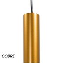 Ver imagem 3 de Pendente Tubo Cilindro em Alumínio Cobre 4x50cm para Lâmpada Mini Dicroica St642