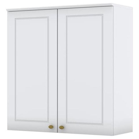 Armario Aereo 2 Portas Mdf 80 Cm Americana C356 Branco Henn