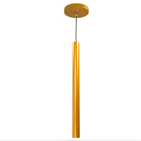 Kit 3x Pendente Tubo Cilindro em Alumínio Cobre 4x50cm para Lâmpada Mini Dicroica St642
