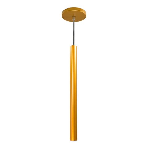 Kit 2x Pendente Tubo Cilindro em Alumínio Cobre 4x50cm para Lâmpada Mini Dicroica St642