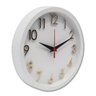 Relógio de Parede Silencioso 24cm Gold 3d Sigma Phr062 Cores Branco - 3