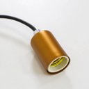 Ver imagem 4 de Kit 3x Pendente Tubo Cilindro Alumínio 10cm Cobre + Filamento Carbono T30 220v St458