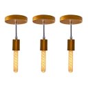 Ver imagem 1 de Kit 3x Pendente Tubo Cilindro Alumínio 10cm Cobre + Filamento Carbono T30 220v St458