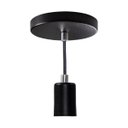 Ver imagem 2 de Kit Com 3 Pendente Tubo Cilindro 6cm Alumínio E27 Preto St458