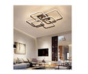 Ver imagem 4 de Lustre de Led Luminária Moderna 70w 6 Arcos Quadrado Cor Preto com Controle Brinovar