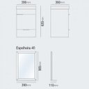 Ver imagem 4 de Gabinete para Banheiro com Cuba e Espelheira Club Kit (Não Acompanha Torneira) Bumi