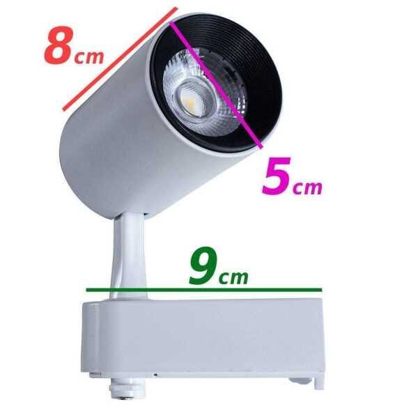 Trilho Eletrificado 2M + 4 Spots 7W 3000K Bivolt Branco St495 - 3