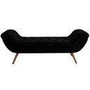 Ver imagem 5 de Kit Cabeceira Cama Box Queen 160 Cm Madrid com Puff Recamier Santorini P05 Couríssimo Preto - Lyam D