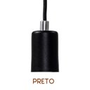 Ver imagem 4 de Kit 3x Pendente Tubo Cilindro Alumínio Preto + Filamento Carbono T30 110V St458