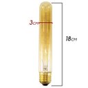 Ver imagem 3 de Kit 3x Pendente Tubo Cilindro Alumínio Preto + Filamento Carbono T30 110V St458