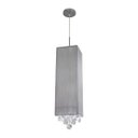 Ver imagem 6 de Pendente Fio Seda e Cristal Bella Prata 2xe27 Hu2189s ST356