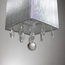Ver imagem 5 de Pendente Fio Seda e Cristal Bella Prata 2xe27 Hu2189s ST356