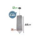 Ver imagem 2 de Pendente Fio Seda e Cristal Bella Prata 2xe27 Hu2189s ST356