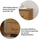 Ver imagem 4 de Kit 02 Mesas de Cabeceira Madeira Maciça 2g 42 Cm 1137 Freijo Milani Store