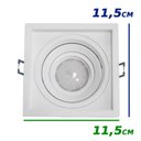 Ver imagem 3 de Spot Recuado de Embutir Orientável Gu10 para Gesso em Alumínio Injetado