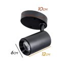 Ver imagem 4 de Spot Sobrepor LED 7W para Teto e Parede Preto 3000K Branco Quente St749