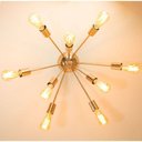Ver imagem 1 de Plafon Lustre Atom Sputnik Cobre Brilhante 80cm para 9 Lâmpadas E27 St698