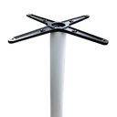 Ver imagem 4 de Mesa Pisa Beta Bistrô Fratini 107,50cm (a) Disco Redondo Branco Tampo Mdp Quadrado Branco 60cm( L)