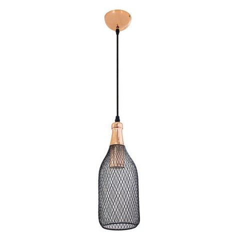 Pendente Copper Metal Garrafa Aramado Bella Iluminação Xn004 St1295