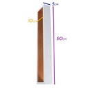 Ver imagem 3 de 1 Arandela Led Efeito Decorativa Parede Teto 10w 50cm Branca 110v St164