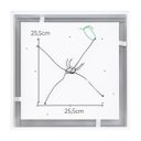 Ver imagem 4 de Plafon Sobrepor Quadrado Branco 45x45cm para 4 Lâmpadas E27 St4540