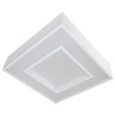 Ver imagem 1 de Plafon Sobrepor Quadrado Branco 45x45cm para 4 Lâmpadas E27 St4540