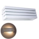Ver imagem 2 de Kit 3 Arandela Frisada 30cm Para Lâmpada E27 Luminária Branca