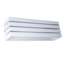 Ver imagem 1 de Kit 3 Arandela Frisada 30cm Para Lâmpada E27 Luminária Branca