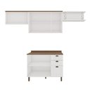 Ver imagem 4 de Cozinha Modulada Cristal 280cm Provençal Conjunto C/ Nicho Cor:branco com Ébano
