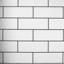 Ver imagem 5 de Papel de Parede Efeito Azulejo Branco Vinilico Lavável+ Cola Inclusa