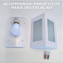 Ver imagem 3 de Arandela triangular em alumínio E27 Branca + Lâmpada LED 12W 6000K