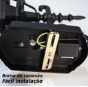 Ver imagem 2 de Arandela Colonial em alumínio vintage E27 retro - preta ST201PP