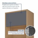 Ver imagem 5 de Cozinha 11 Peças Condessa Canto Torre Quente 100% MDF Cinza/Carvalho Titânio