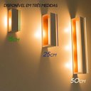 Ver imagem 3 de 1 Arandela Led Efeito Decorativa Parede Teto 5w 25cm Branca 110v St163