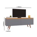 Ver imagem 3 de Rack Tuboarte Ruth P/ Tvs de até 55? com Pés em Estilo Retrô