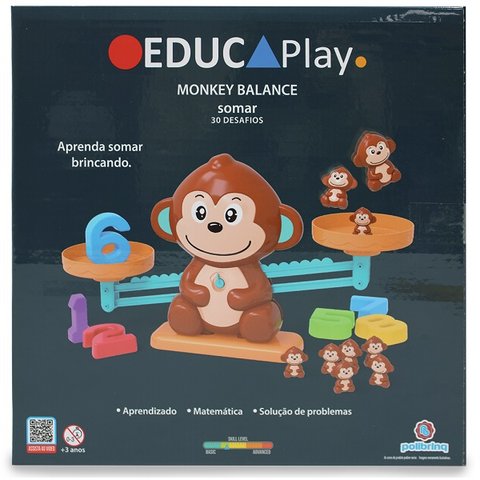 Jogo Multijogadores Balança Macaco Polibrinq Pb523