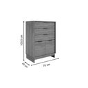 Ver imagem 2 de Cômoda Solteiro 1112 c/ 2 Portas e 3 Gavetas Freijo - Carraro