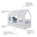 Ver imagem 4 de Bicama Casinha Encantada Madeira Maciça Branco Megamobilia