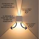 Ver imagem 2 de Kit com 3 Arandelas 2 Fachos Regulável Led Garantia de 5 Anos - luminárias marrom St423