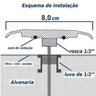LED Piscina - Kit 6 LED Monocromático 9W + Central + Controle - Azul - Encaixe 3/4" - 4