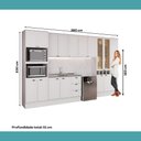 Ver imagem 7 de Armário de Cozinha Completa com Balcão Milla Domus Carraro Branco