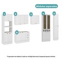 Ver imagem 4 de Armário de Cozinha Completa com Balcão Milla Domus Carraro Branco