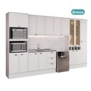 Ver imagem 3 de Armário de Cozinha Completa com Balcão Milla Domus Carraro Branco
