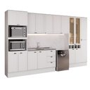 Ver imagem 2 de Armário de Cozinha Completa com Balcão Milla Domus Carraro Branco
