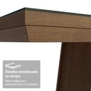 Ver imagem 6 de Mesa de Jantar Retangular Tampo com Moldura e Vidro Sobreposto Rustic/Preto 5364 Madesa